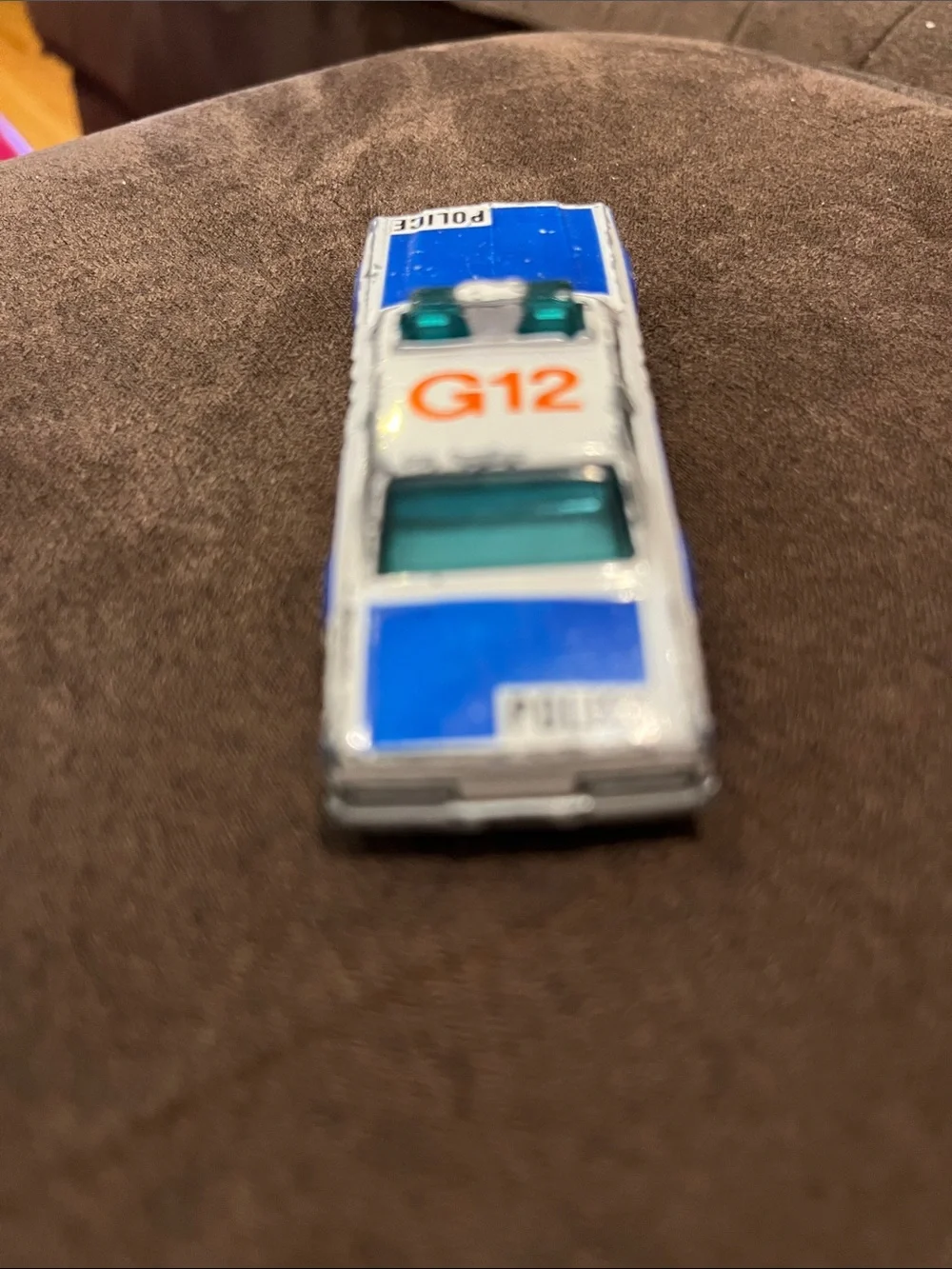 Die-Cast Kids Toy Police Car Set - Blue, White, Green